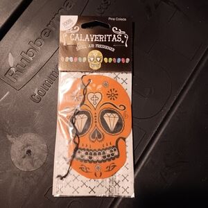 Veritas Orange Skull Air Freshener